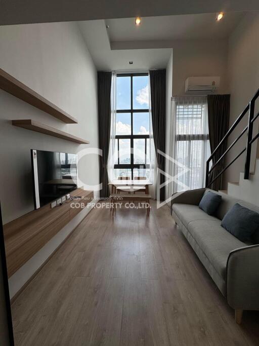 🔥🔥 Duplex type for rent with city view at IDEO Rama 9 - Asoke Condo For Rent [MO3651]