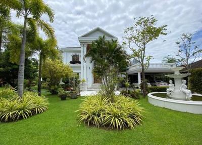 Riverside house for sale with land in Bang Phra, Sriracha, Panya Resort Village, Chonburi.