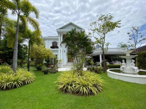 Riverside house for sale with land in Bang Phra, Sriracha, Panya Resort Village, Chonburi.