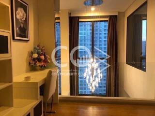 เช่า !!! 🔥🔥 ห้อง Duplex ตกแต่งหรู พร้อมเข้าอยู่ ติด MRT เพชรบุรี 🔥🔥Villa Asoke [MO1567]