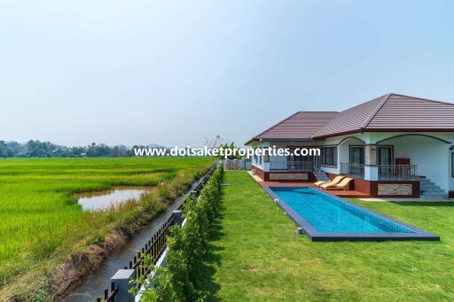 New Modern-Style Home with Swimming Pool and Views for Sale in Choeng Doi, Doi Saket