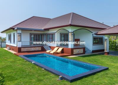 New Modern-Style Home with Swimming Pool and Views for Sale in Choeng Doi, Doi Saket