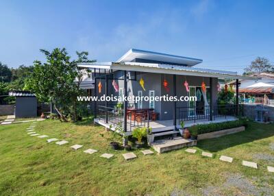 Newer 2-Bedroom House for Sale in a Quiet and Rural Location near Mae Kuang Dam in Luang Nuea, Doi Saket