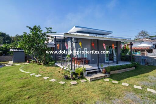 Newer 2-Bedroom House for Sale in a Quiet and Rural Location near Mae Kuang Dam in Luang Nuea, Doi Saket