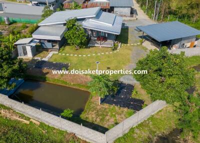 Newer 2-Bedroom House for Sale in a Quiet and Rural Location near Mae Kuang Dam in Luang Nuea, Doi Saket