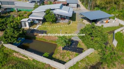 Newer 2-Bedroom House for Sale in a Quiet and Rural Location near Mae Kuang Dam in Luang Nuea, Doi Saket