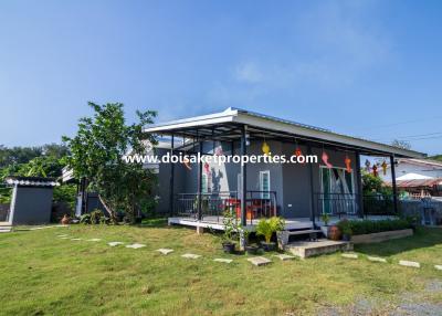Newer 2-Bedroom House for Sale in a Quiet and Rural Location near Mae Kuang Dam in Luang Nuea, Doi Saket