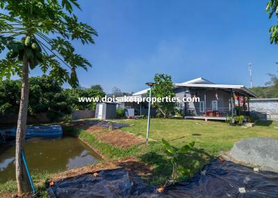 Newer 2-Bedroom House for Sale in a Quiet and Rural Location near Mae Kuang Dam in Luang Nuea, Doi Saket