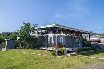 Newer 2-Bedroom House for Sale in a Quiet and Rural Location near Mae Kuang Dam in Luang Nuea, Doi Saket