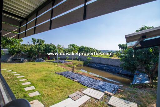 Newer 2-Bedroom House for Sale in a Quiet and Rural Location near Mae Kuang Dam in Luang Nuea, Doi Saket