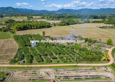 Beautiful 4+ Rai Plot of Land with Great Views for Sale in Luang Nuea, Doi Saket