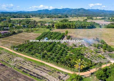 Beautiful 4+ Rai Plot of Land with Great Views for Sale in Luang Nuea, Doi Saket