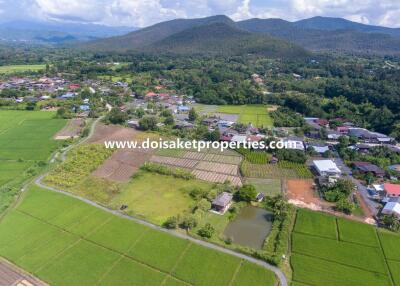 1 ½ Rai of Nice Land with Good Views for Sale in Mae Pong, Doi Saket, Chiang Mai