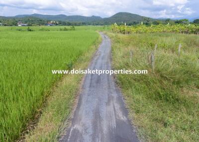 1 ½ Rai of Nice Land with Good Views for Sale in Mae Pong, Doi Saket, Chiang Mai