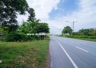 Great Plot of Commercial Land on the 118 Road for Sale in Choeng Doi, Doi Saket, Chiang Mai