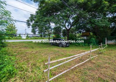 Great Plot of Commercial Land on the 118 Road for Sale in Choeng Doi, Doi Saket, Chiang Mai