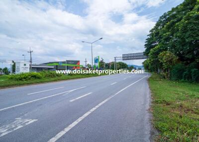 Great Plot of Commercial Land on the 118 Road for Sale in Choeng Doi, Doi Saket, Chiang Mai