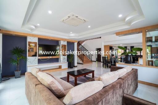 Incredible 5+ Bedroom Home with Swimming Pool for Sale near Maejo University in San Sai