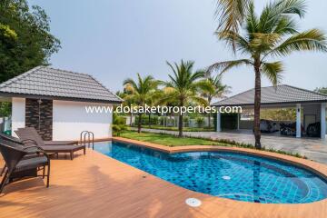 Incredible 5+ Bedroom Home with Swimming Pool for Sale near Maejo University in San Sai