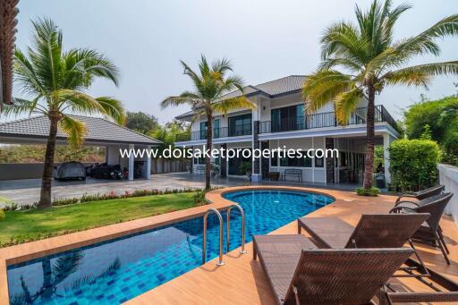 Incredible 5+ Bedroom Home with Swimming Pool for Sale near Maejo University in San Sai