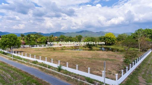 Almost 3 Rai of Ready-to-Build Land with Incredible Views for Sale in a Great Location in Luang Nuea, Doi Saket