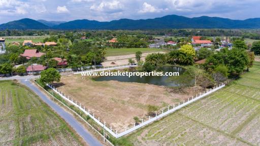 Almost 3 Rai of Ready-to-Build Land with Incredible Views for Sale in a Great Location in Luang Nuea, Doi Saket