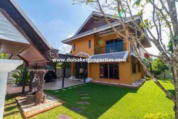 Lovely 2-Bedroom Home with Pretty Grounds in a Great Location for Sale in Choeng Doi, Doi Saket