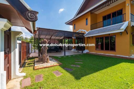 Lovely 2-Bedroom Home with Pretty Grounds in a Great Location for Sale in Choeng Doi, Doi Saket