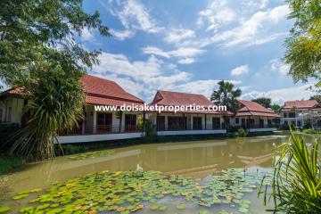 Beautiful Lanna-Style Resort with Restaurant, Spa, and Coffee Shop for Sale in Doi Saket, Chiang Mai, Thailand