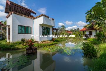 Beautiful Lanna-Style Resort with Restaurant, Spa, and Coffee Shop for Sale in Doi Saket, Chiang Mai, Thailand