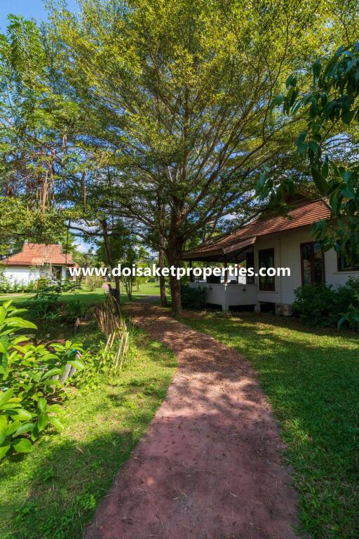 Beautiful Lanna-Style Resort with Restaurant, Spa, and Coffee Shop for Sale in Doi Saket, Chiang Mai, Thailand