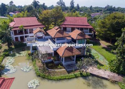 Beautiful Lanna-Style Resort with Restaurant, Spa, and Coffee Shop for Sale in Doi Saket, Chiang Mai, Thailand