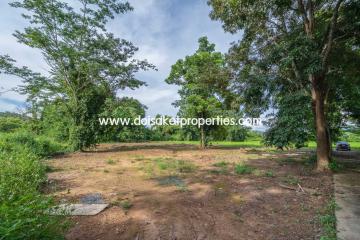 Nice Plot of Land with Rice Paddy and Mountain Views for Sale in a Moo Ban in Doi Saket