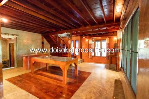 Cool Design House and Coffee Shop on Nearly 4 Rai of Land for Sale in Doi Saket