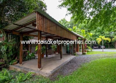 Cool Design House and Coffee Shop on Nearly 4 Rai of Land for Sale in Doi Saket