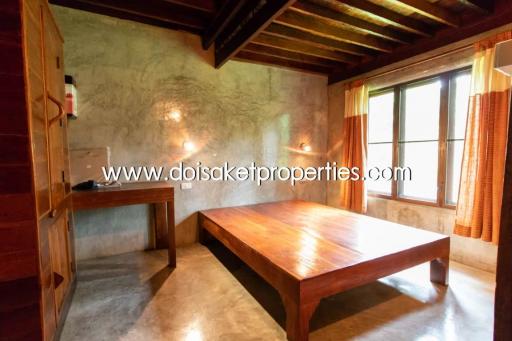 Cool Design House and Coffee Shop on Nearly 4 Rai of Land for Sale in Doi Saket