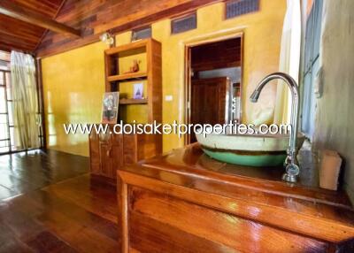 Cool Design House and Coffee Shop on Nearly 4 Rai of Land for Sale in Doi Saket