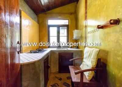 Cool Design House and Coffee Shop on Nearly 4 Rai of Land for Sale in Doi Saket