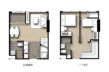 2-BR Duplex at Ideo Mobi Sukhumvit 81 near BTS On Nut