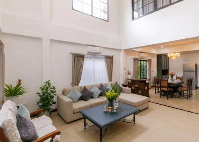 Discover a spacious 3-storey townhouse with 3 bedrooms, 4 bathrooms, modern amenities, and easy access to Chiang Mai
