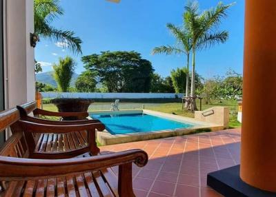 Chiangmai Villa Escape, this luxurious Mae Rim pool villa stands on a large plote (3 Rai) or 4800 Sq.m for privacy and opulence. This is true gem at 52M baht