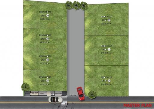 Aerial view of the residential development master plan