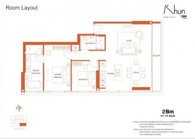 For SALE : KHUN by YOO inspired by Starck / 2 Bedroom / 2 Bathrooms / 98 sqm / 35000000 THB [11114591]