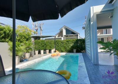 Lovely 3 Bedroom Single Storey Home For Sale. Private Swimming pool, Saraphi, Chiang Mai