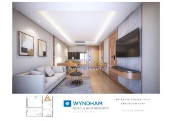 1 Bedroom Condo in Wyndham Jomtien Pattaya Na Jomtien C011445