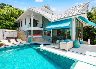 4 Bedrooms Seaview Villa in Chaweng Noi