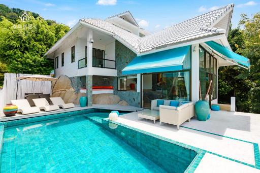 4 Bedrooms Seaview Villa in Chaweng Noi