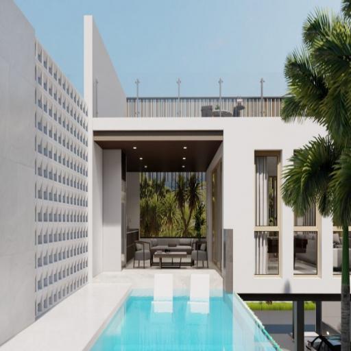 Modern luxury pool villas for sale