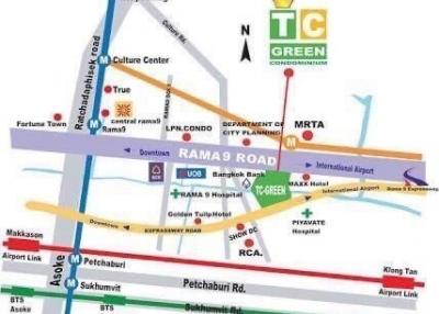 คอนโดปล่อยเช่า TC Green Condominium