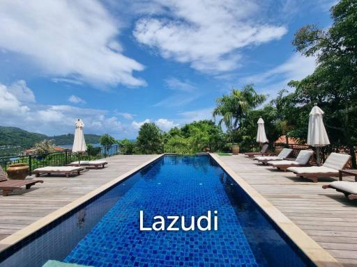6 Bedroom Sea View Pool Villa, close to Kata Noi Beach, Phuket